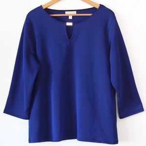 Royal blue blouse